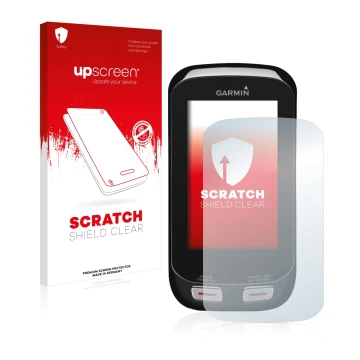 Vorderseite einer Produktverpackung mit dem Markenlogo upscreen. Daneben ist das Gerät Garmin Approach G8 mit dem zugehörigen 