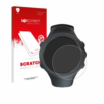 Vorderseite einer Produktverpackung mit dem Markenlogo upscreen. Daneben ist das Gerät Suunto Ambit3 Sport Black mit dem zugeh