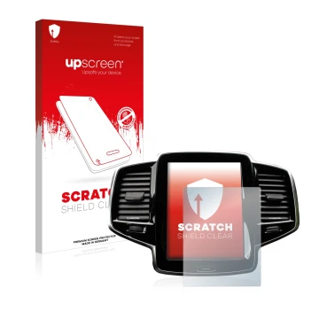 Vorderseite einer Produktverpackung mit dem Markenlogo upscreen. Daneben ist das Gerät Volvo XC90 Senus 2015-2017 mit dem zuge