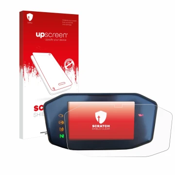 Vorderseite einer Produktverpackung mit dem Markenlogo upscreen. Daneben ist das Gerät KTM 690 Duke 2016 mit dem zugehörigen D