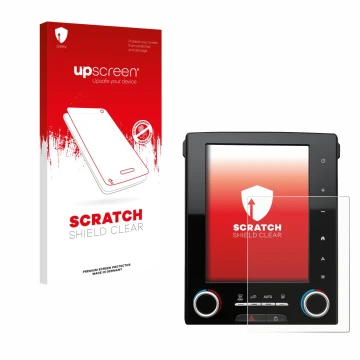 Vorderseite einer Produktverpackung mit dem Markenlogo upscreen. Daneben ist das Gerät Renault Megane GT R-Link 2 8.7