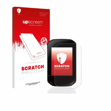 Vorderseite einer Produktverpackung mit dem Markenlogo upscreen. Daneben ist das Gerät Bryton Rider 420 mit dem zugehörigen Di