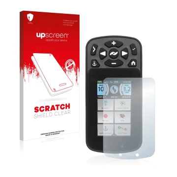 Vorderseite einer Produktverpackung mit dem Markenlogo upscreen. Daneben ist das Gerät Minn Kota I-Pilot Link mit dem zugehöri