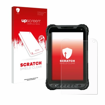 Vorderseite einer Produktverpackung mit dem Markenlogo upscreen. Daneben ist das Gerät UniStrong UT30 8