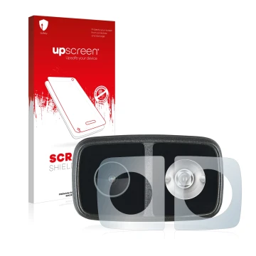 Vorderseite einer Produktverpackung mit dem Markenlogo upscreen. Daneben ist das Gerät Cycliq Fly12 CE mit dem zugehörigen Dis