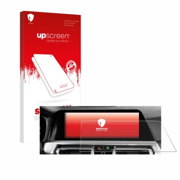 Vorderseite einer Produktverpackung mit dem Markenlogo upscreen. Daneben ist das Gerät BMW 3 G20 Limousine 2018 Infotainment S