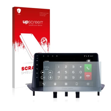 Vorderseite einer Produktverpackung mit dem Markenlogo upscreen. Daneben ist das Gerät Pioneer AVH-Z5200DAB mit dem zugehörige