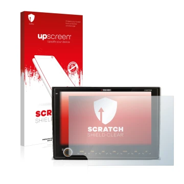 Vorderseite einer Produktverpackung mit dem Markenlogo upscreen. Daneben ist das Gerät Fiat Ducato III 2006 - 2011 Zenec Z-E37