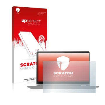 Vorderseite einer Produktverpackung mit dem Markenlogo upscreen. Daneben ist das Gerät Lenovo IdeaPad Flex 5i 14