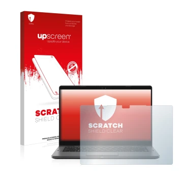 Vorderseite einer Produktverpackung mit dem Markenlogo upscreen. Daneben ist das Gerät Dell Latitude 5310 2-in-1 mit dem zugeh