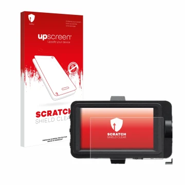 Vorderseite einer Produktverpackung mit dem Markenlogo upscreen. Daneben ist das Gerät Sony FX6 mit dem zugehörigen Displaysch