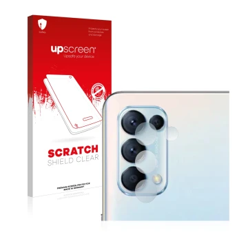 Vorderseite einer Produktverpackung mit dem Markenlogo upscreen. Daneben ist das Gerät Oppo Find X3 Lite (NUR Kameraschutz) mi