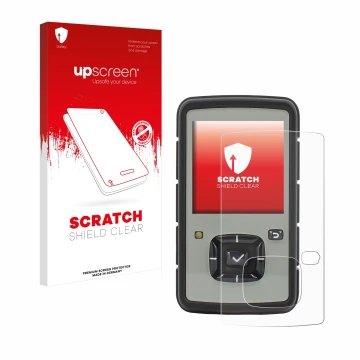 Vorderseite einer Produktverpackung mit dem Markenlogo upscreen. Daneben ist das Gerät TPL Birdy Slim mit dem zugehörigen Disp