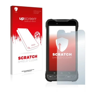 Vorderseite einer Produktverpackung mit dem Markenlogo upscreen. Daneben ist das Gerät UniStrong UT10 6