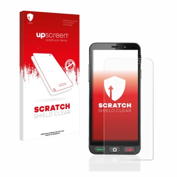 Vorderseite einer Produktverpackung mit dem Markenlogo upscreen. Daneben ist das Gerät Brondi Amico S Nero mit dem zugehörigen