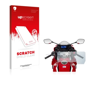 Vorderseite einer Produktverpackung mit dem Markenlogo upscreen. Daneben ist das Gerät Honda CBR650R 2019-2021 mit dem zugehör