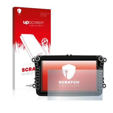 Vorderseite einer Produktverpackung mit dem Markenlogo upscreen. Daneben ist das Gerät Isudar T72 8