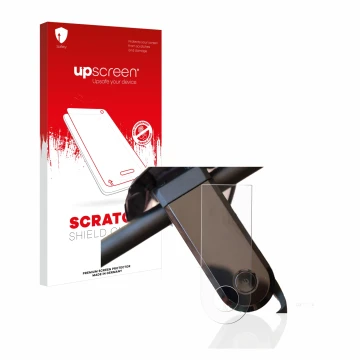 Vorderseite einer Produktverpackung mit dem Markenlogo upscreen. Daneben ist das Gerät NIU KQi3 Sport mit dem zugehörigen Disp