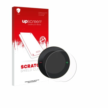 Vorderseite einer Produktverpackung mit dem Markenlogo upscreen. Daneben ist das Gerät Beeline Velo 2 mit dem zugehörigen Disp