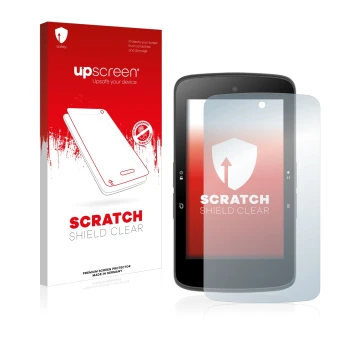 Vorderseite einer Produktverpackung mit dem Markenlogo upscreen. Daneben ist das Gerät Bryton Rider S800 mit dem zugehörigen D