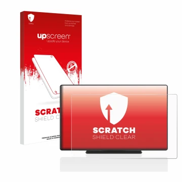 Vorderseite einer Produktverpackung mit dem Markenlogo upscreen. Daneben ist das Gerät Carpuride W901 9