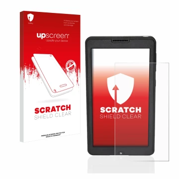 Vorderseite einer Produktverpackung mit dem Markenlogo upscreen. Daneben ist das Gerät Naviter Oudie N 5.5