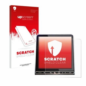 Vorderseite einer Produktverpackung mit dem Markenlogo upscreen. Daneben ist das Gerät Mercedes-Benz GLC X254 GPS Navigation 2