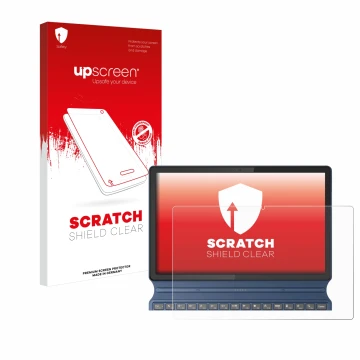 Vorderseite einer Produktverpackung mit dem Markenlogo upscreen. Daneben ist das Gerät Lenovo IdeaPad Duet 3i Gen 8 11