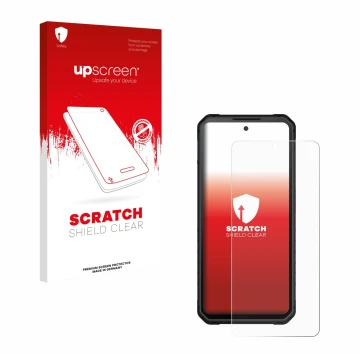 Vorderseite einer Produktverpackung mit dem Markenlogo upscreen. Daneben ist das Gerät iiiF150 Raptor mit dem zugehörigen Disp