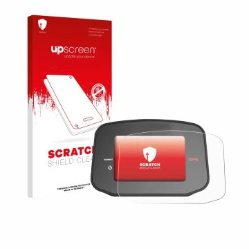 Vorderseite einer Produktverpackung mit dem Markenlogo upscreen. Daneben ist das Gerät PowaKaddy CT8 GPS mit dem zugehörigen D