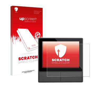 Vorderseite einer Produktverpackung mit dem Markenlogo upscreen. Daneben ist das Gerät SONOFF NSPanel Smart Scene Wall Switch 