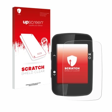 Vorderseite einer Produktverpackung mit dem Markenlogo upscreen. Daneben ist das Gerät CooSpo BC26 mit dem zugehörigen Display
