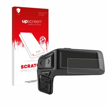 Vorderseite einer Produktverpackung mit dem Markenlogo upscreen. Daneben ist das Gerät Bosch Purion 200 mit dem zugehörigen Di