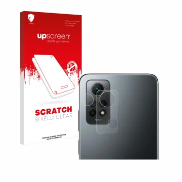 Vorderseite einer Produktverpackung mit dem Markenlogo upscreen. Daneben ist das Gerät Xiaomi Redmi Note 12 Pro 4G (NUR Kamera