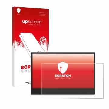 Vorderseite einer Produktverpackung mit dem Markenlogo upscreen. Daneben ist das Gerät Lenovo L15 (15,6