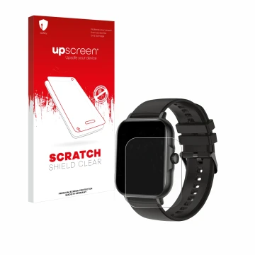 Vorderseite einer Produktverpackung mit dem Markenlogo upscreen. Daneben ist das Gerät AcclaFit KM13 1.83