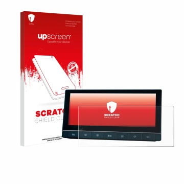 Vorderseite einer Produktverpackung mit dem Markenlogo upscreen. Daneben ist das Gerät MG 5 IPS-HD 10.25
