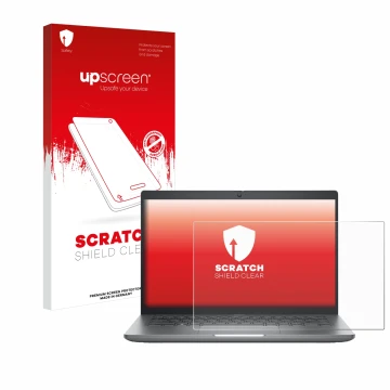 Vorderseite einer Produktverpackung mit dem Markenlogo upscreen. Daneben ist das Gerät Dell Precision 3480 mit dem zugehörigen