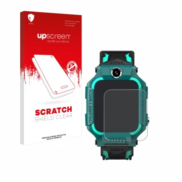 Vorderseite einer Produktverpackung mit dem Markenlogo upscreen. Daneben ist das Gerät Retoo Smartwatch 1.44