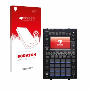 Vorderseite einer Produktverpackung mit dem Markenlogo upscreen. Daneben ist das Gerät KORG KAOSS Replay mit dem zugehörigen D