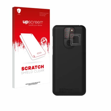 Vorderseite einer Produktverpackung mit dem Markenlogo upscreen. Daneben ist das Gerät Emporia Smart 5 Mini (NUR Kameraschutz)