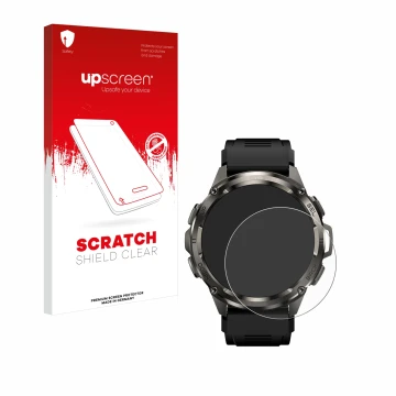 Vorderseite einer Produktverpackung mit dem Markenlogo upscreen. Daneben ist das Gerät Kospet Tank T3 Ultra mit dem zugehörige