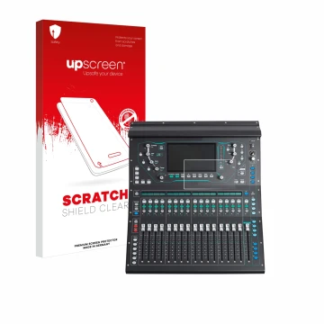 Vorderseite einer Produktverpackung mit dem Markenlogo upscreen. Daneben ist das Gerät Allen&Heat SQ5 mit dem zugehörigen Disp