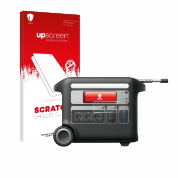 Vorderseite einer Produktverpackung mit dem Markenlogo upscreen. Daneben ist das Gerät Anker SOLIX F2000 mit dem zugehörigen D