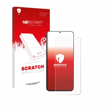 Vorderseite einer Produktverpackung mit dem Markenlogo upscreen. Daneben ist das Gerät Blackview Oscal Tiger 10 mit dem zugehö