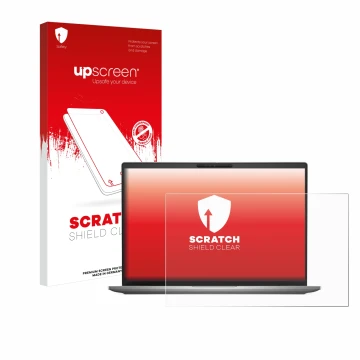 Vorderseite einer Produktverpackung mit dem Markenlogo upscreen. Daneben ist das Gerät Dell Latitude 7650 Laptop mit dem zugeh