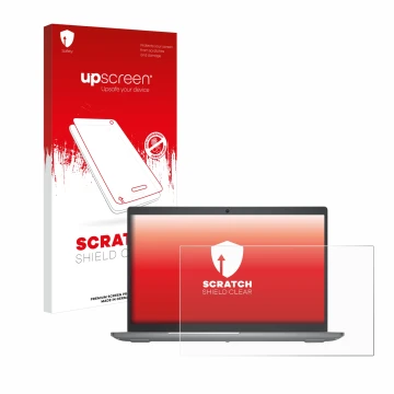 Vorderseite einer Produktverpackung mit dem Markenlogo upscreen. Daneben ist das Gerät Dell Precision 3590 Workstation mit dem