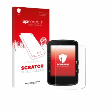 Vorderseite einer Produktverpackung mit dem Markenlogo upscreen. Daneben ist das Gerät Bryton Rider 460 mit dem zugehörigen Di