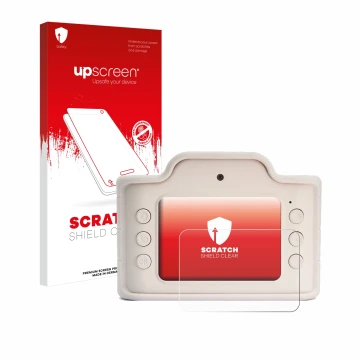 Vorderseite einer Produktverpackung mit dem Markenlogo upscreen. Daneben ist das Gerät Hoppstar Expert Laurel mit dem zugehöri