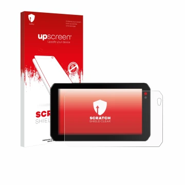 Vorderseite einer Produktverpackung mit dem Markenlogo upscreen. Daneben ist das Gerät Chigee AIO-5 Lite mit dem zugehörigen D